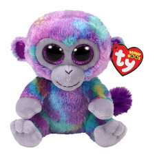 TY Beanie Boos Mīkstā rotaļlieta MULTI-COLORED MONKEY ZURI 15.5cm, TY36845 IZPĀRDOŠANA