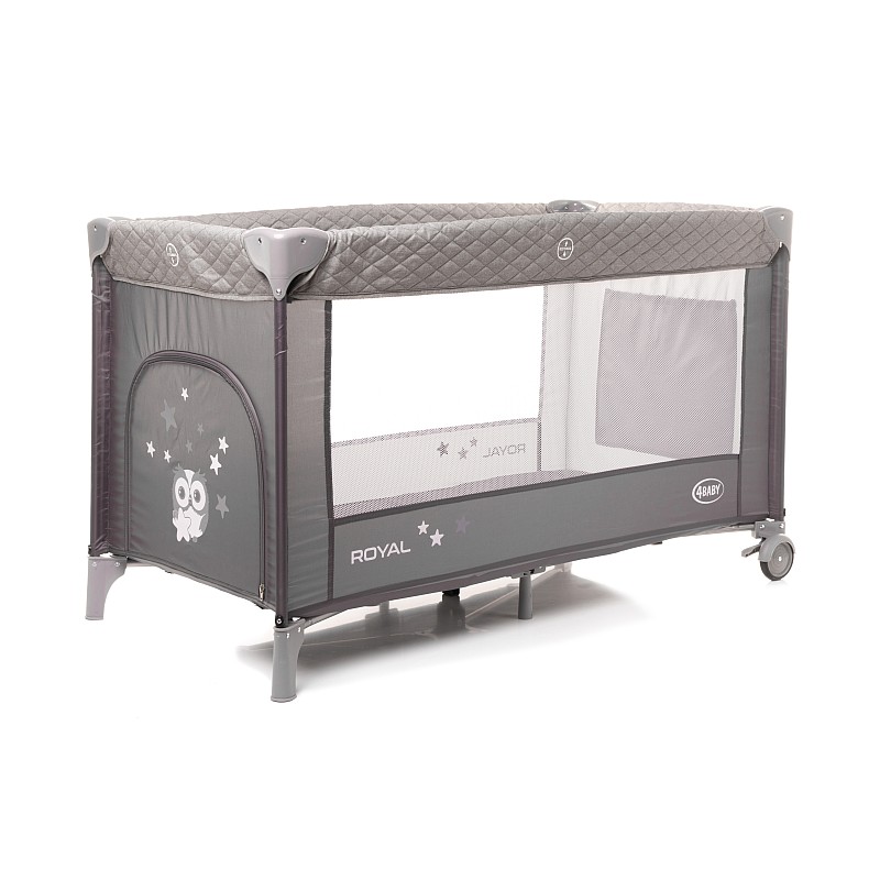 4BABY ROYAL bed for travel GREY