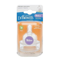 DR.BROWNS OPTIONS Wide-Neck Level-4 Silikona knupītis 9m.+ 2gab., 363 IZPĀRDOŠANA