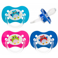 CANPOL BABIES Owls Simetriskas formas silikona māneklis 18m+ 22/570
