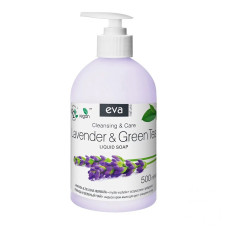 EVA NATURA krēmveida roku ziepes Lavender&Green Tea, 500 ml IZPĀRDOŠANA