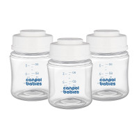 CANPOL BABIES pudelīšu komplekts mātes piena uzglabāšanai 3x120ml, 0M+, 35/235