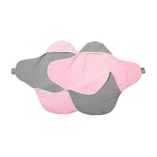 WALLABOO konverts Coco reversible 90x70cm, grey/pink