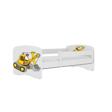 KOCOT KIDS gulta bez atvilktnes ar matraci BABYDREAMS white Digger 140x70cm