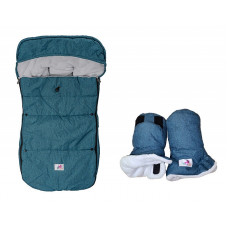 ZOOGI sleeping bag and glove set blue 40218