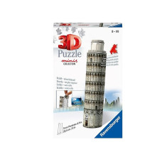 RAVENSBURGER 3D mini ēku puzle Pizas tornis, 54gab., 11247