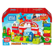 MEGA BLOKS FIRST BUILDERS konstruktors Musical Farm 46gab. GCT50