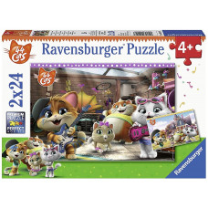 Ravensburger puzle 2X24 Cats R 05012 IZPĀRDOŠANA