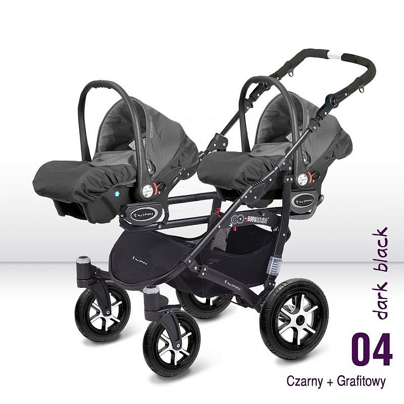 BABYACTIVE Twinni Classic Bērnu autosēdeklis DARK BLACK 1gab. - 04 melns