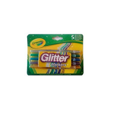 CRAYOLA 5 Glitter marķieris