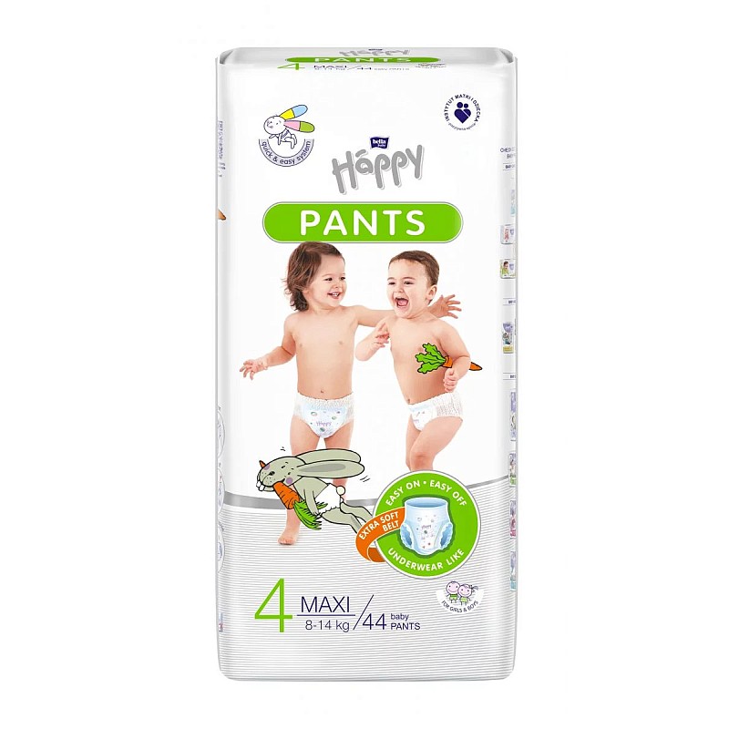 HAPPY Pants Maxi autiņbiksītes 4 izmērs 8-14kg 44gab.