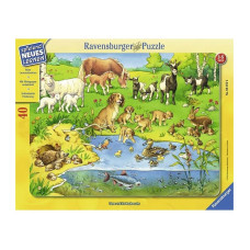 Ravensburger Puzle "Dzīvnieki" (40gab), 06072