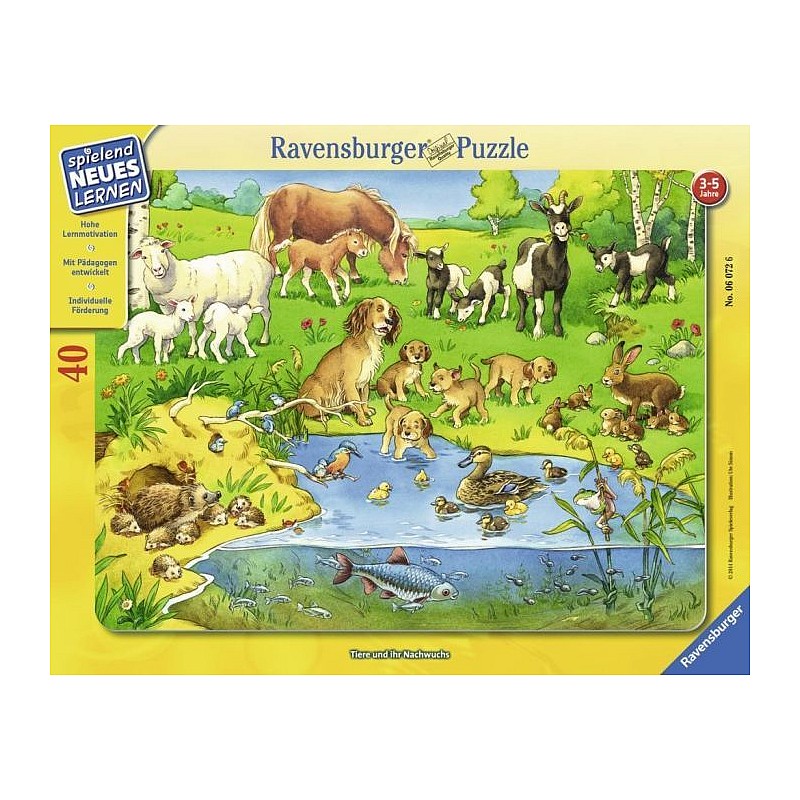 Ravensburger Puzle "Dzīvnieki" (40gab), 06072