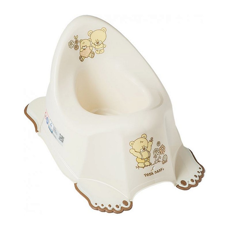 TEGA BABY Bērnu podiņš "BEAR" - pearl beige, MS-013