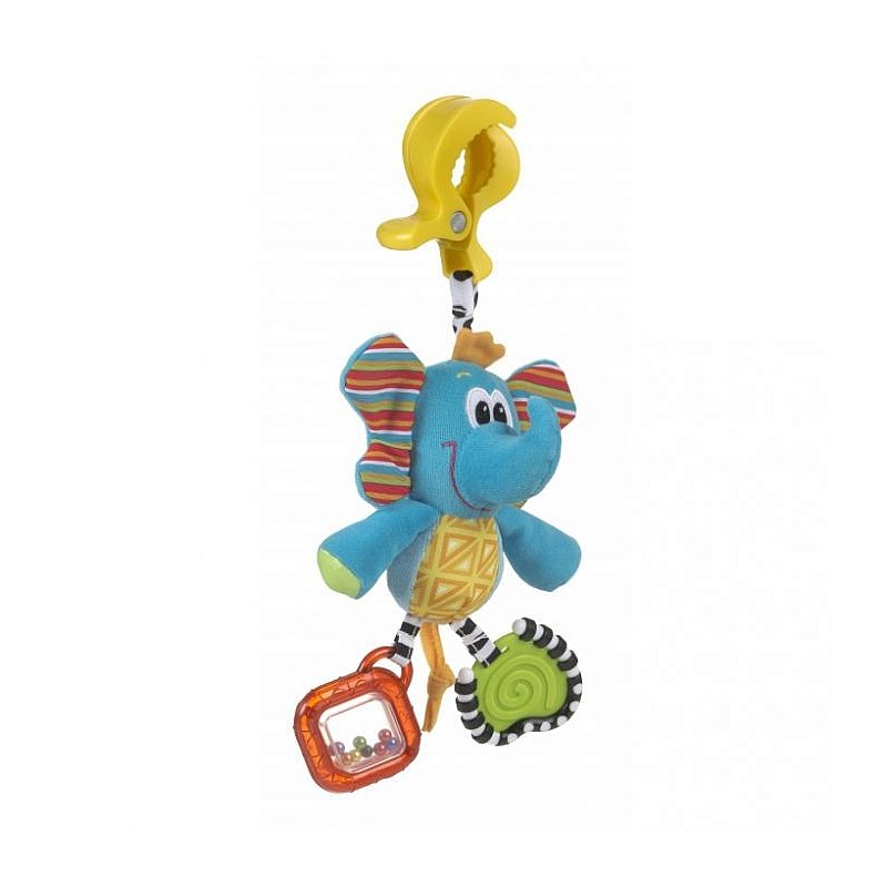 PLAYGRO Dingly Dangly Rotaļlieta - grabulis Tusk the Elephant, 182852