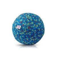 BUBABLOON lateksa balons ar auduma pārvalku, Circles Blue 40345