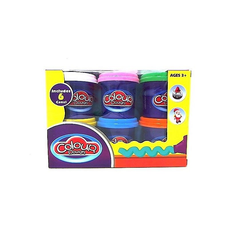 TASSO COLOUR DOUGH Plastilīna komplekts 6 krāsas, 9207