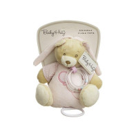 BABY HUG Muzikālā rotaļlieta Lācītis 20cm, rozā 89990