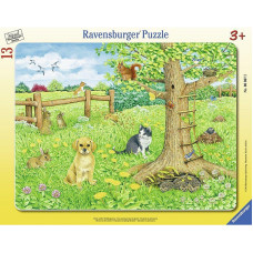 RAVENSBURGER Plakanā puzle 13gb. Mazie dzīvnieciņi R06067