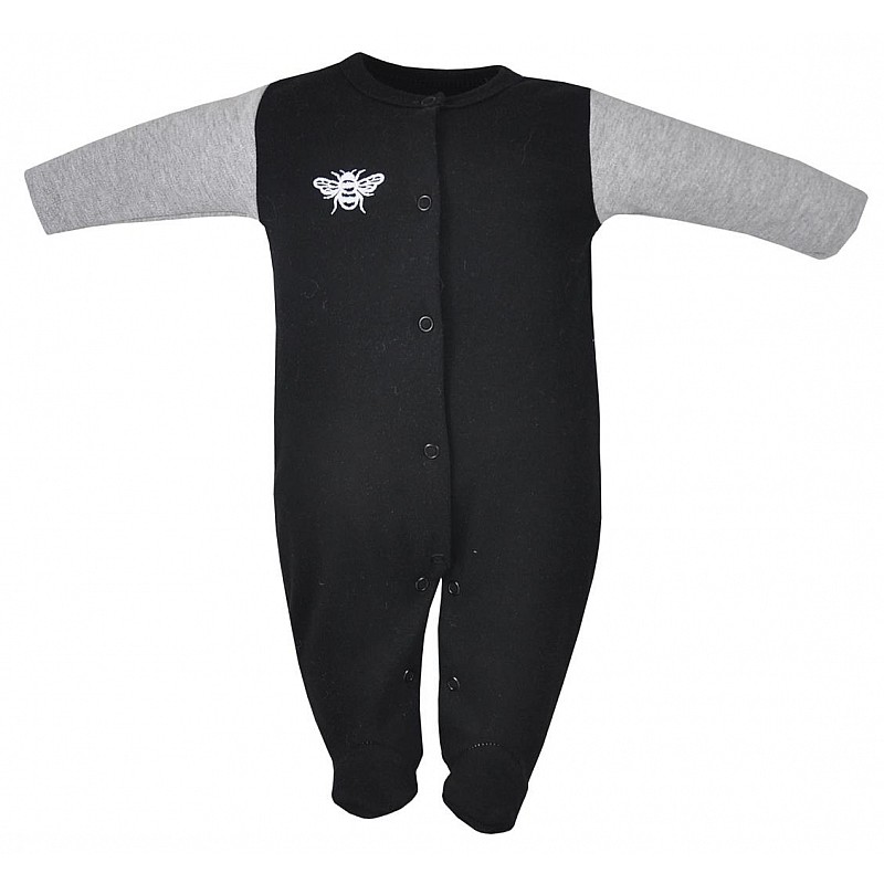 KOALA BEE rāpulītis ar garajām piedurknēm 56 izmērs AM1-016 melns