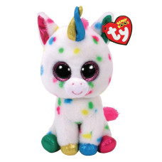 TY Beanie Boos Mīkstā rotaļlieta SPECKLED UNICORN HARMONIE 15.5cm, TY36898