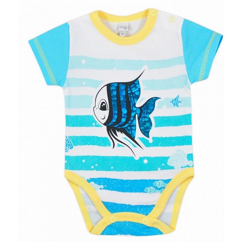 KOALA MERLIN īsais rāpulītis (bodijs ar īsām piedurknēm), 68 izmērs 05-981 tirkīzs IZPĀRDOŠANA