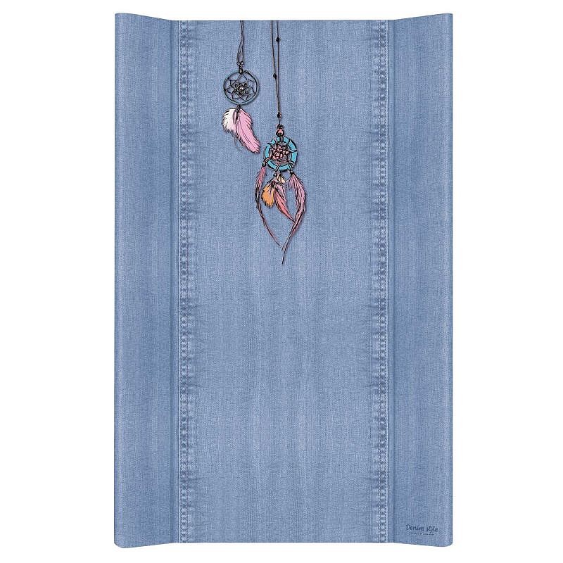 CEBABABY pārtinamā virsma ar cietu pamatni 50x80cm Denim Style Catcher blue