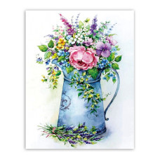 TSVETNOY Dimantu mozaīkas komplekts 40x50cm Romantic bouquet in a watering can, LG149e