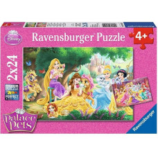 Ravensburger Puzzle 2x24 Disney Princess Best Friends R 08952 IZPĀRDOŠANA