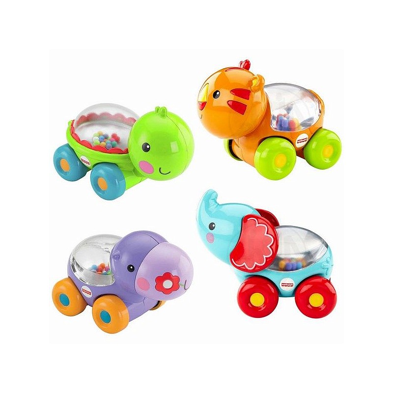 Fisher Price rotaļlieta - jautrais dzīvnieciņš ar krāsainām bumbiņām BGX29