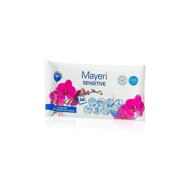 MAYERI Sensitive Mitrās salvetes 28gb. UNPL24 IZPĀRDOŠANA