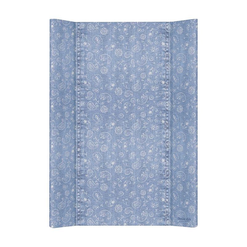 CEBABABY pārtinamā virsma ar mīkstu pamatni uz kumodi 50x70cm Denim Style Boho blue