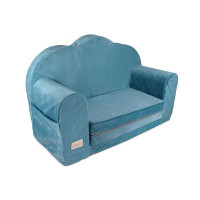 KLUPS CLOUD Velvet izvelkams krēsliņš V111 BLUE