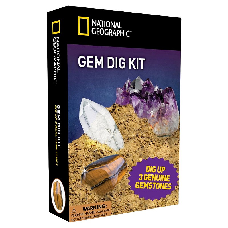 NATIONAL GEOGRAPHIC Jaunā arheologa komplekts Gemstone Dig Kit, NGGEM