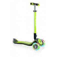 GLOBBER skrejritenis Elite Deluxe Lights lime green, 444-406