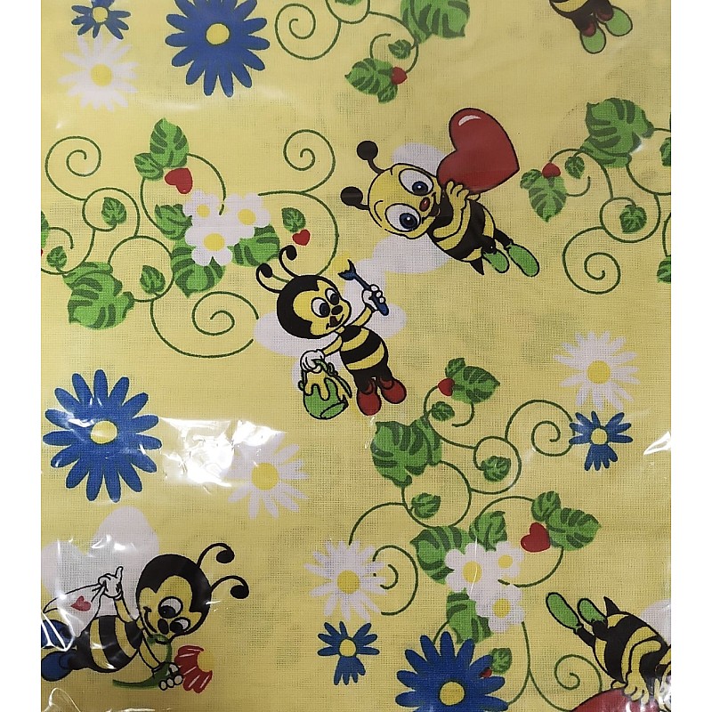 URGA virspalags 60x90cm BEES dzeltens IZPĀRDOŠANA