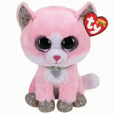 TY Beanie Boos Mīkstā rotaļlieta FIONA pink cat TY36366 IZPĀRDOŠANA