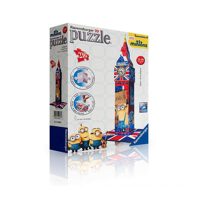 Ravensburger 3D Puzle Flag Edition Big Ben Minion R 12589