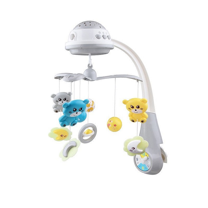 BABY MIX Muzikālais karuselis ar projektoru FS-35728 Grey 0m+