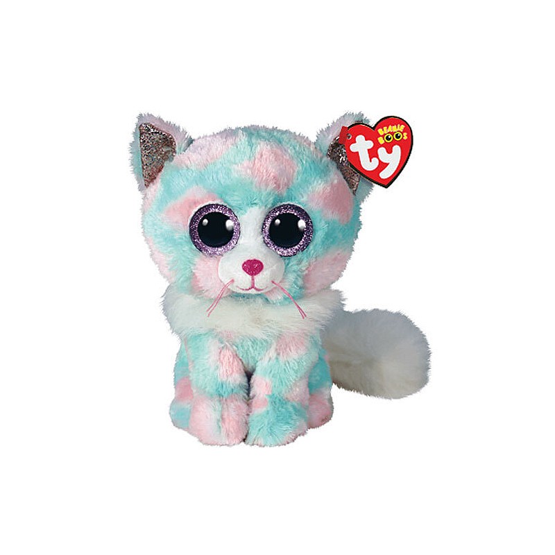 TY Beanie Boos Mīkstā rotaļlieta OPAL 23cm pastel cat med, TY37288 IZPĀRDOŠANA