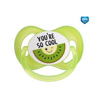 CANPOL BABIES SO COOL Simetriskas formas silikona māneklis 6-18m+. 22/522 green ATLAIDE