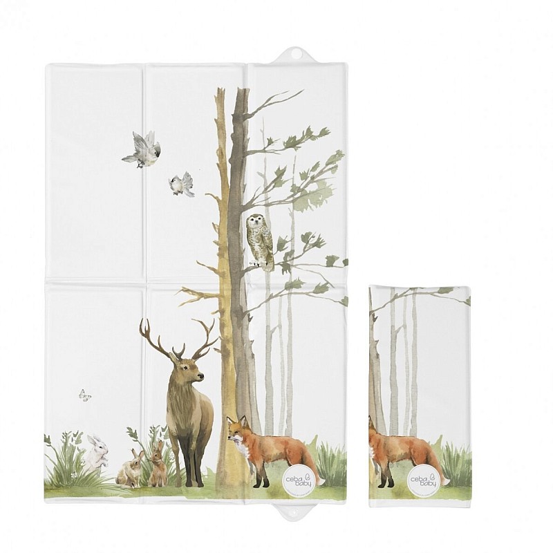 CEBABABY Ceļojumu pārtinamā virsma 40x60cm forest W-305-000-724