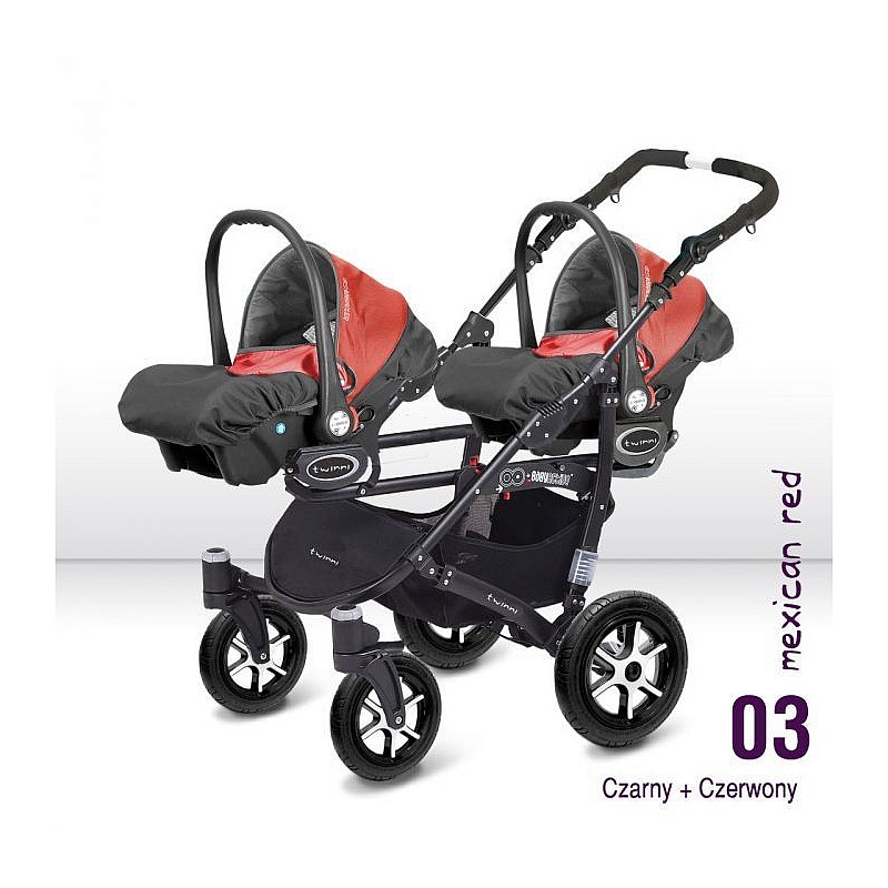 BABYACTIVE Twinni Classic Bērnu autosēdeklis MEXICAN RED 1gab. - 03 sarkans