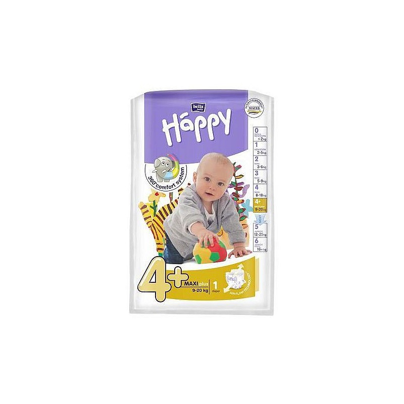 HAPPY Maxi PLUS autiņbiksītes 4+ izmērs 9-20kg 1gab.