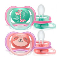 PHILIPS AVENT ULTRA AIR Simetriskas formas silikona māneklis 18M+, 2gab, SCF349/12 IZPĀRDOŠANA