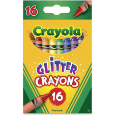 Crayola krītiņi ar spīdumiem, 16 gb.