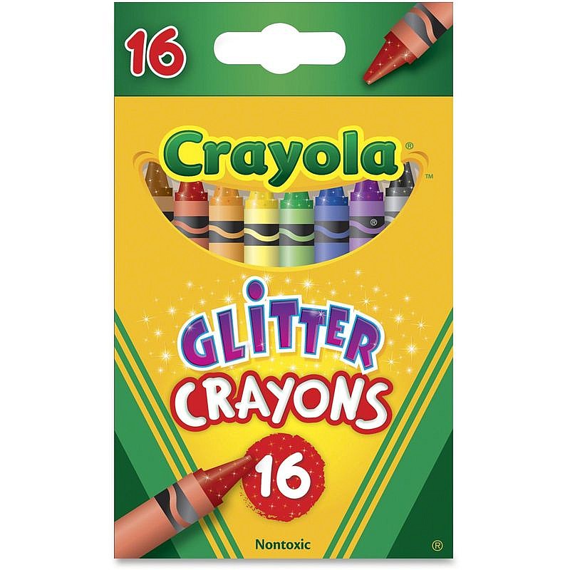 Crayola krītiņi ar spīdumiem, 16 gb.