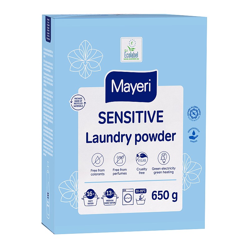 MAYERI Sensitive veļas pulveris 650g P939