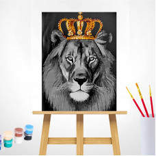 TSVETNOY Gleznošanas komplekts pēc numuriem 40x50cm Lion King, MG2146e