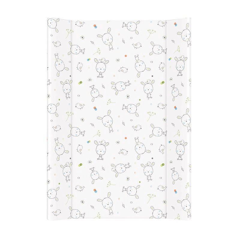 CEBABABY pārtinamā virsma ar mīkstu pamatni uz kumodi 50x70cm DREAM ROLL OVER WHITE W-102-903-100